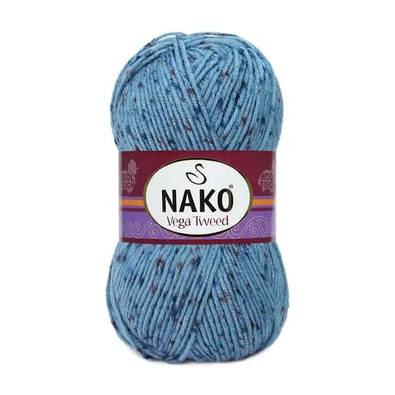 Nako Vega tweed - 31764 тем.голубой, Цвет: 31764 тем.голубой