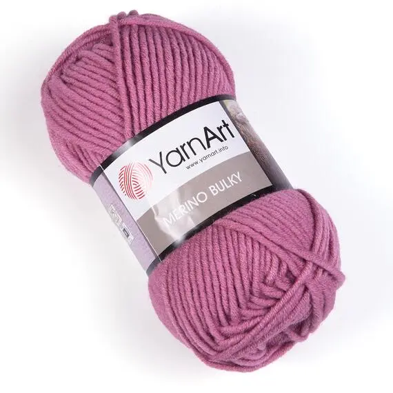 Yarnart Merino bulky - 3017 пыльная роза, Цвет: 3017 пыльная роза