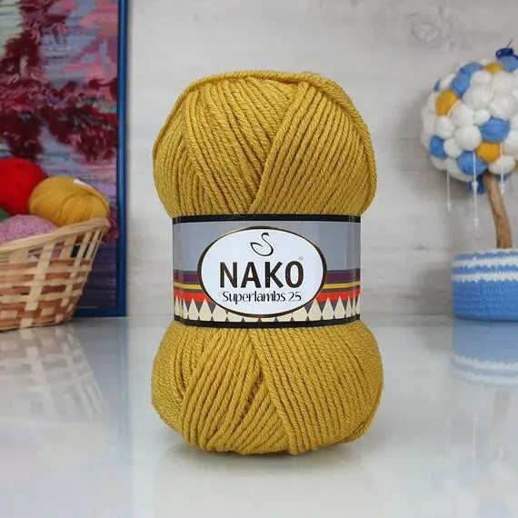 Nako Superlambs 25 - 10273 (горчица), Цвет: 10273 (горчица)