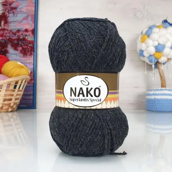 Nako Superlambs special - 1441 (антрацит), Цвет: 1441 (антрацит)