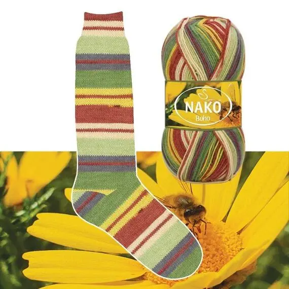 Nako Boho - 82167 (т.зел/липа/терракот), Цвет: 82167 (т.зел/липа/терракот)
