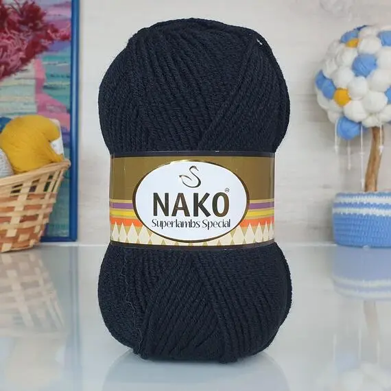 Nako Superlambs special - 217 (черный), Цвет: 217 (черный)