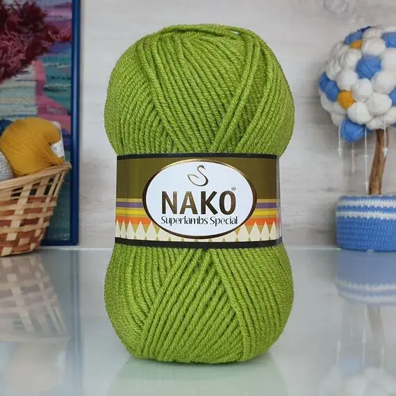 Nako Superlambs special - 23107 (аспарагус), Цвет: 23107 (аспарагус)