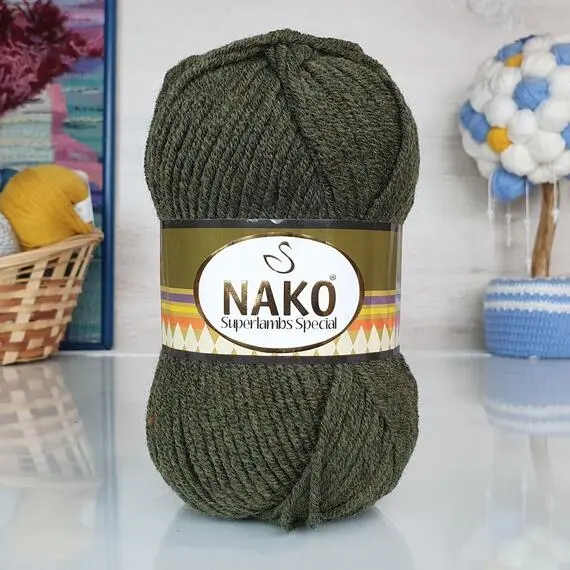 Nako Superlambs special - 23520 (тем.хаки), Цвет: 23520 (тем.хаки)