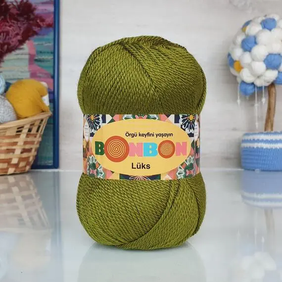 Nako Bonbon luks - 98687 (зел.янтарь), Цвет: 98687 (зел.янтарь)