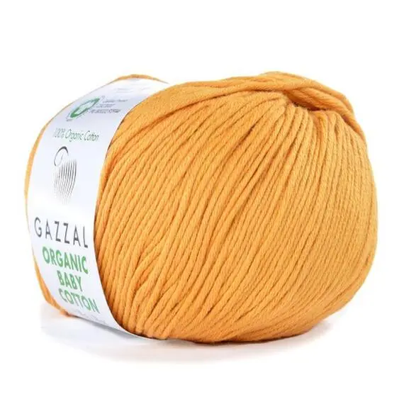 Gazzal Organic Baby Cotton - 443 (желток), Цвет: 443 (желток)
