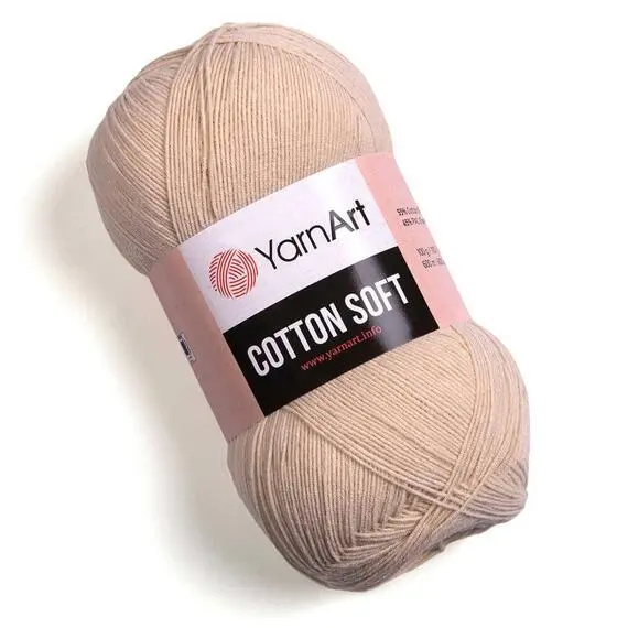 Yarnart Cotton Soft - 05 (св.песочный), Цвет: 05 (св.песочный)