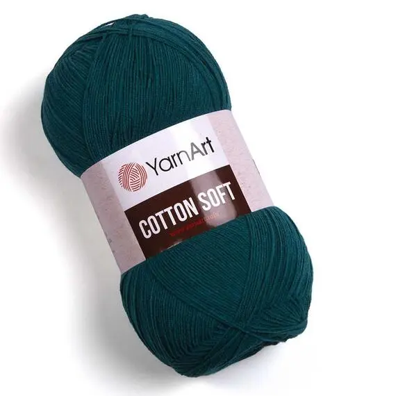 Yarnart Cotton Soft - 63 (зел.мор.волна), Цвет: 63 (зел.мор.волна)