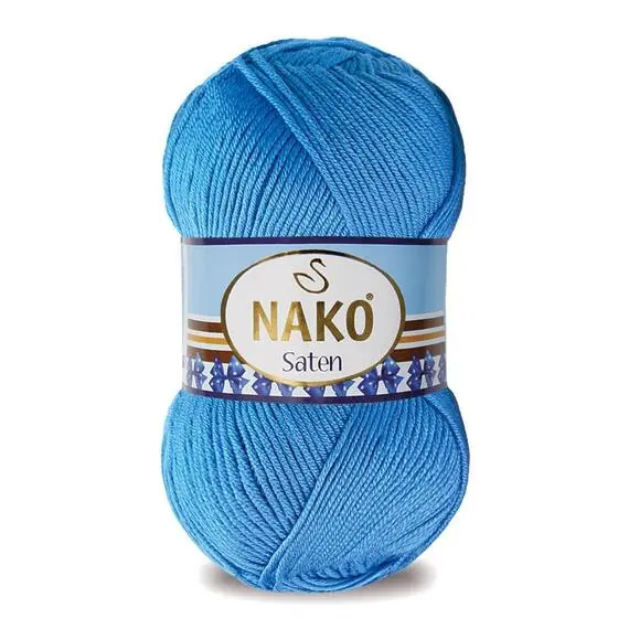Nako Saten - 1256 т.голубой, Цвет: 1256 т.голубой