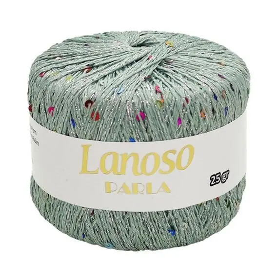 Lanoso Parla - 1900 (мятный с разноцветными пайетками), Цвет: 1900 (мятный с разноцветными пайетками)