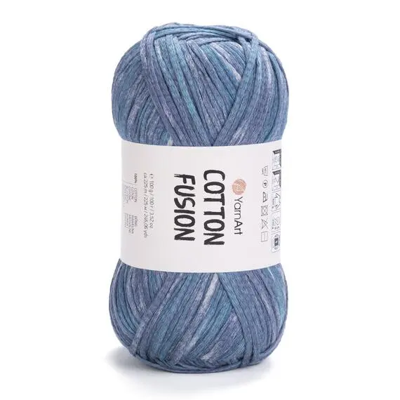 Yarnart Cotton fusion - 3657 (джинсовый), Цвет: 3657 (джинсовый)