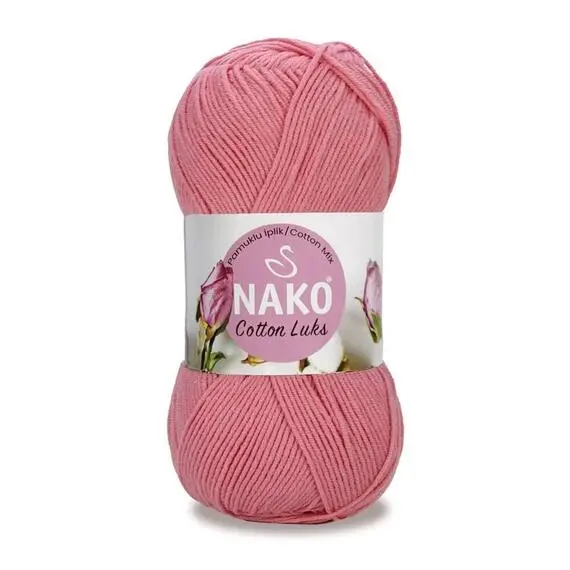 Nako Cotton Luks - 97551 (темно-розовый), Цвет: 97551 (темно-розовый)