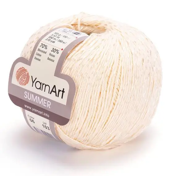 Yarnart Summer - 06 (молочный), Цвет: 06 (молочный)