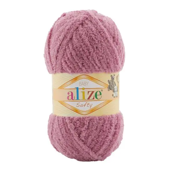 Alize Softy - 28 (сухая роза), Цвет: 28 (сухая роза)