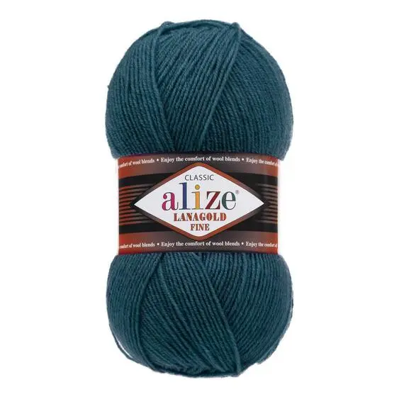 Alize Lanagold fine - 294 (петроль), Цвет: 294 (петроль)