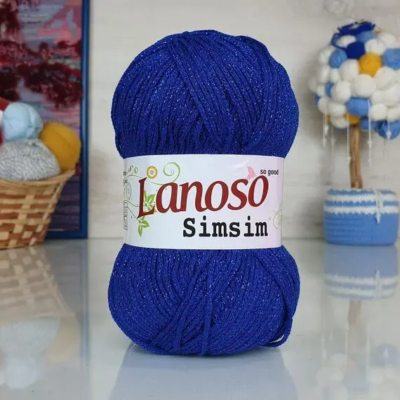 Lanoso Simsim - 954 (василек), Цвет: 954 (василек)
