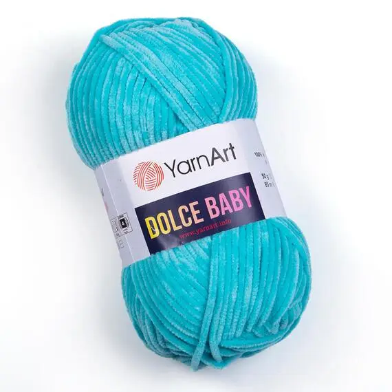 Yarnart Dolce baby - 746 голубая бирюза, Цвет: 746 голубая бирюза