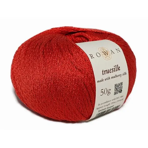 Rowan Truesilk - 345 алый, Цвет: 345 алый