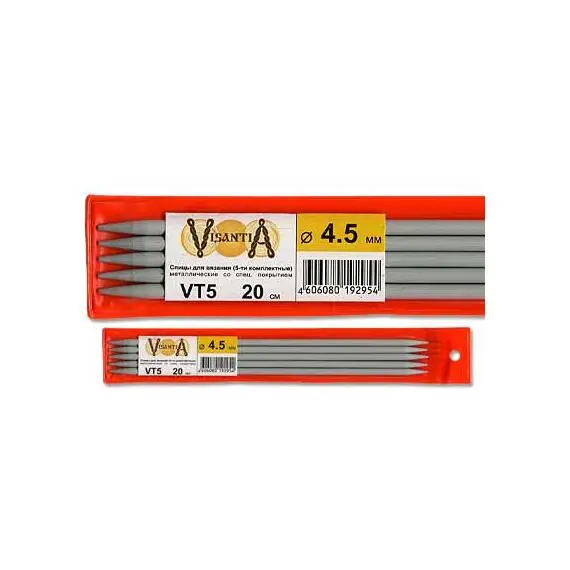 Спицы Visantia 5-ти компл. VT5 металл со спец.покрытием 20 см, Размер: 4.50 мм., Длина: 20