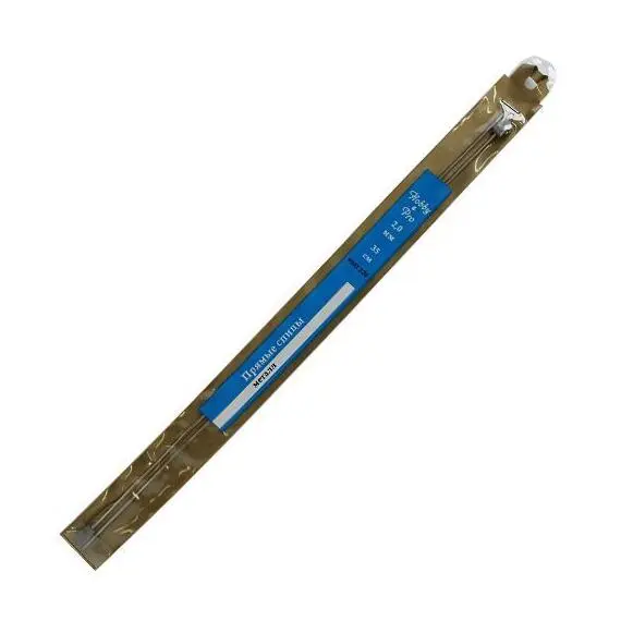 Спицы прямые, металл, 35 см., Hobby&Pro, Размер: 2.00 мм., Длина: 35