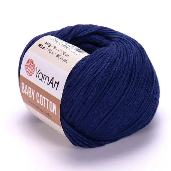 Yarnart Baby cotton - 459 тем.синий, Цвет: 459 тем.синий