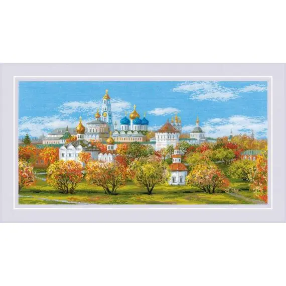 Вышивка крестиком Риолис Сергиев Посад, 60х30 см.