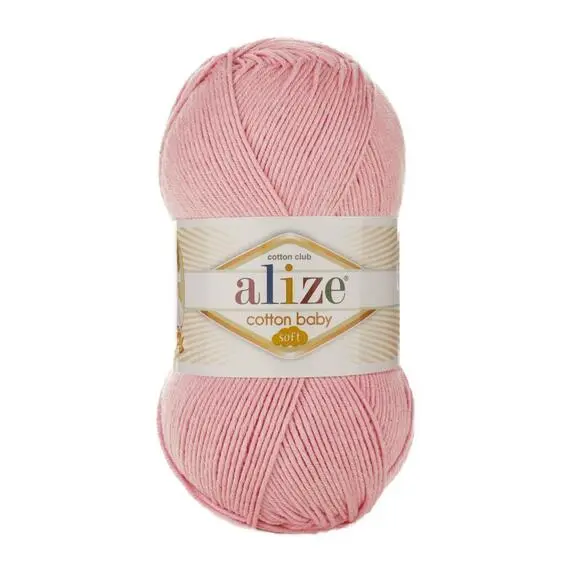 Alize Cotton Baby soft - 161 Пудра, Цвет: 161 Пудра