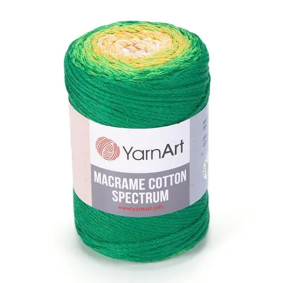 Yarnart Macrame cotton spectrum - 1313 принт, Цвет: 1313 принт