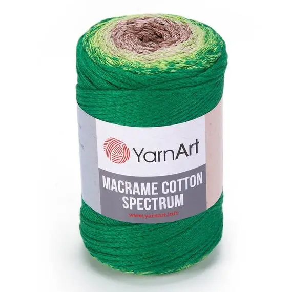 Yarnart Macrame cotton spectrum - 1322 принт, Цвет: 1322 принт