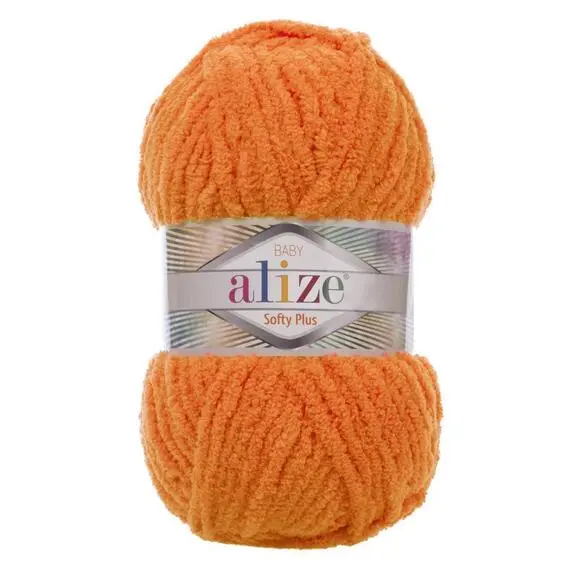 Alize Softy plus - 06 оранжевый, Цвет: 06 оранжевый