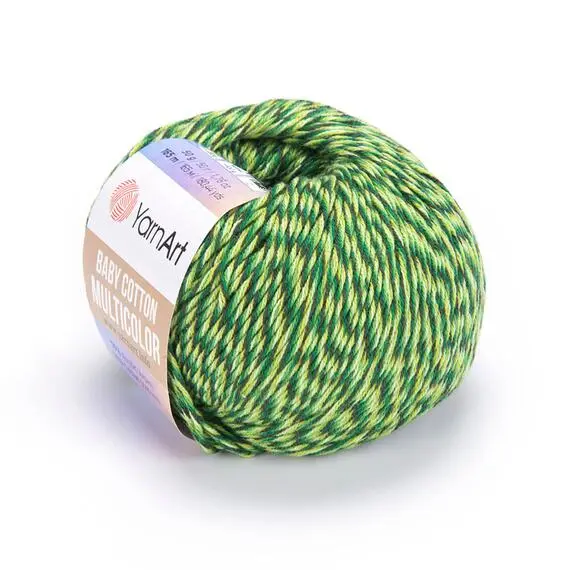 Yarnart Baby cotton multicolor - 5207 аспарагус, Цвет: 5207 аспарагус