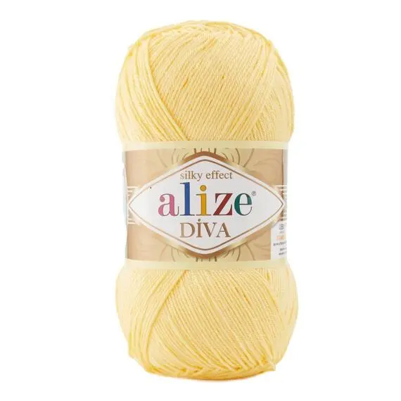 Alize Diva - 187 светлый лимон, Цвет: 187 светлый лимон