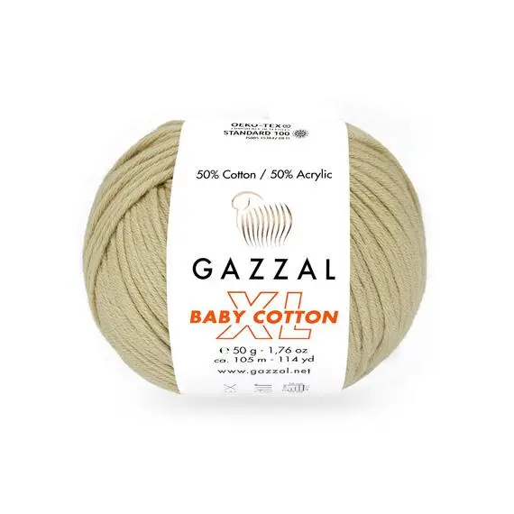 Gazzal Baby Cotton XL - 3464 бежевый, Цвет: 3464 бежевый