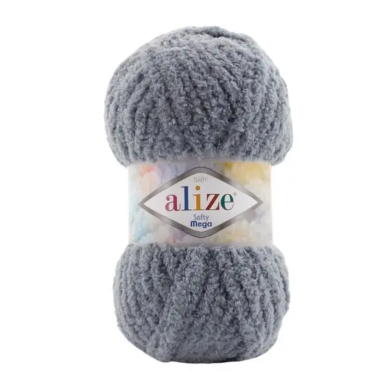 Alize Softy mega - 119 серое небо, Цвет: 119 серое небо